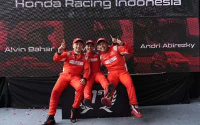 Torehan Gelar Juara Perdana Andri Abirezky Lengkapi Treble Winners Tim Honda Racing Indonesia di Kejurnas ISSOM 2024